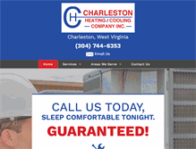 Tablet Screenshot of charlestonheatingandcooling.com